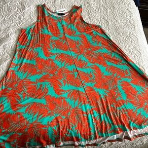 Jessica Simpson plus Size 2X  Jade color wSpicy Banana Leaves Summer dress